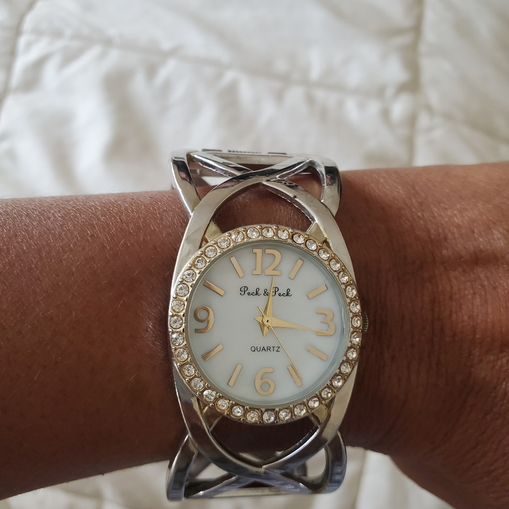 Silver Bangle watch